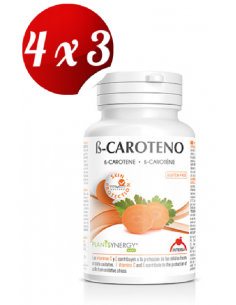 Pack 4x3 Betacaroteno 40 perlas de Intersa