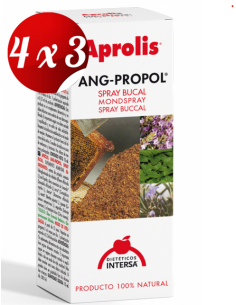 Pack 4x3 Aprolis Angi-Propol Spray Bucal 15 Ml de Intersa