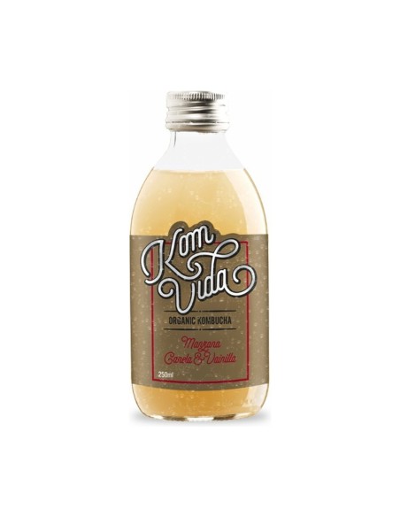Kombucha Manzana, Canela y Vainilla Bio 250ml Komvida