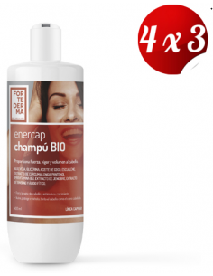 Pack 4x3 Enercap Champu Bio 400 Ml  de Herbora