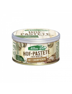 Pate Vegetal Con Champiñones Bio, 125 G de Allos