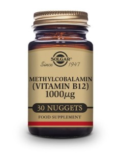 Vitamina B12 1000 µg (metilcobalamina)  30 comprimidos masticables Solgar