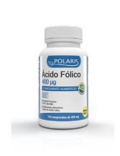 Acido Folico 400Microgramos 100 Comprimidos Polaris