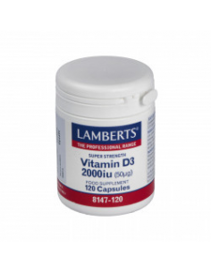 Vitamina D3 2000Ui 120Cap. de Lamberts