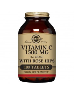 Vitamina C 1500 mg con Rose Hips  180 comprimidos Solgar