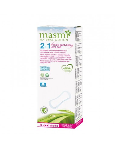 2 En 1 Protegeslips Maxi Plus / Compresa Ultra Mas De Masmi