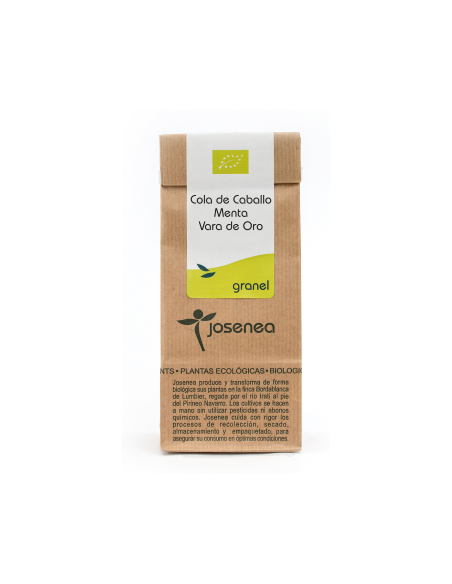 Cola De Caballo-Menta-Vara De Oro Bio 25 Gr. Bolsa Kraft Granel 25 Gr. de Josenea