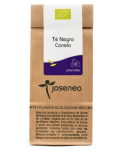 Té Negro-Canela Bio 10 Pir.  Bolsa Kraft 10 Pirámides de Josenea