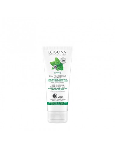 Gel Peeling Limpieza Profunda Menta & Acido Salici de Logona