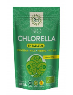 Chlorella En Tabletas Bio 140 Tabletas Sol Natural