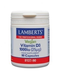 Vitamina D3 1000Ui 90Cap. Vegan de Lamberts