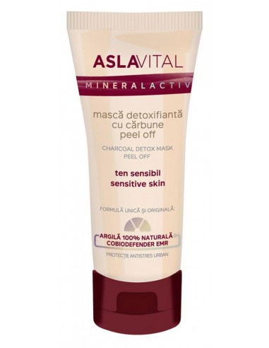 Mascarilla Detoxificante Peel Off Con Carbon 100 Ml Asla Vital (Dra. Ana Aslan)