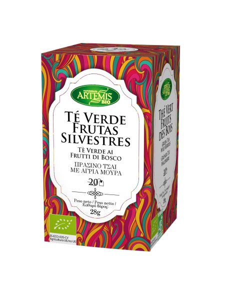 Te Verde Frutas Silvestres Infusion 20Bolsitas Bio de Artemis Bio