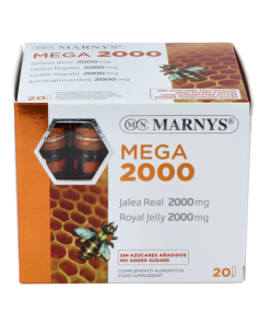 Mega 2000 Mg ( Jalea Real 2000Mg)  20 Viales  X 2000 Mg Marnys