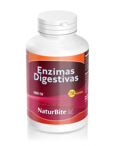 Enzimas Digestivas 250 Comprimidos Naturbite