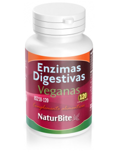 Enzimas Digestivas Veganas 120 Comprimidos Naturbite