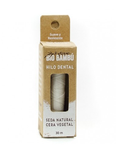 Hilo Dental Seda Natural Con Cera Vegetal 30Metros Biobambu