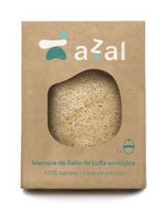 Manopla De Baño De Luffa Eco Ovalada Con Asa Azal