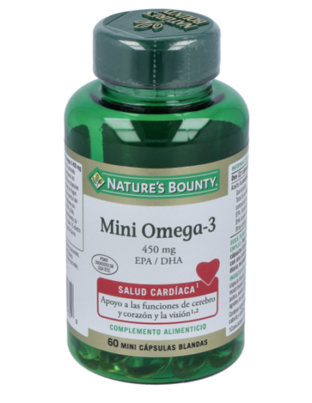 Mini Omega 3 450Mg  Epa/Dha 60Cap. de Nature S Bounty