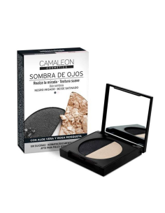 Camaleon Sombra De Ojos Duo Negro-Beige de Camaleon Cosmetics