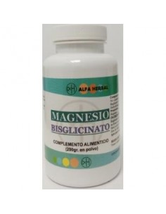 Magnesio Bisglicinato Polvo 200 Gramos Alfa Herbal