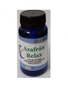 Azafran Relax Con Melatonina 30 Cápsulas  Vegan Alfa Herbal