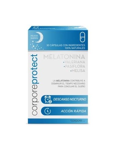 Corpore Protect Melatonina 1Miligramos 30 Cápsulas  Corpore Diet