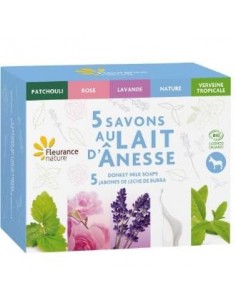 Cofre 5 Jabones Con Leche De Burra de Fleurance Nature