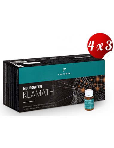 Pack 4x3 Neuroaten Klamath 20 Viales 10 Ml de Herbora