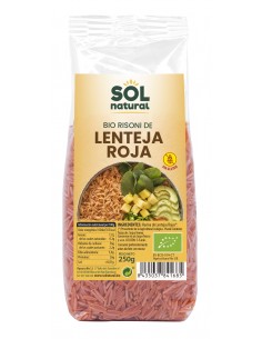Risoni De Lenteja Roja Bio 250 Gramos  Sol Natural