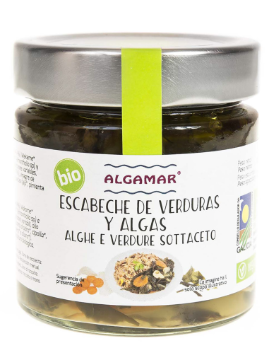 Algas Y Verduras En Escabeche Bio 190 G Algamar