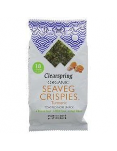 Alga Nori Snack Cúrcuma Bio 4 g de Clearspring