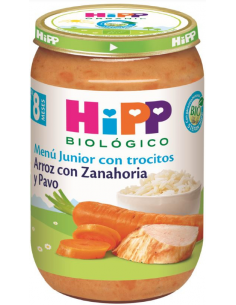 Potito Arroz Con Zanahoria Y Pavo 220Gr 8Meses Bio Hipp