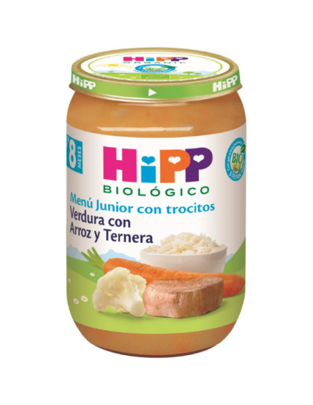 Tarrito De Verdura Con Arroz Y Ternera Bio 220 G De Hipp