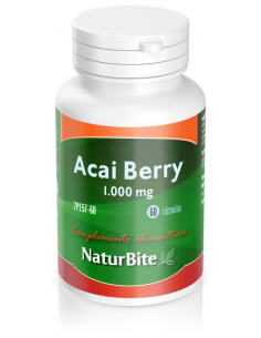 Acai Berry 1000Miligramos 60 Cápsulas  Naturbite