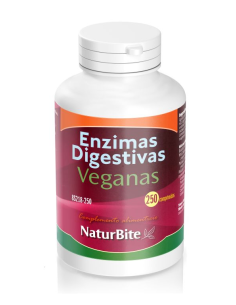 Enzimas Digestivas Veganas 250 Comprimidos Naturbite