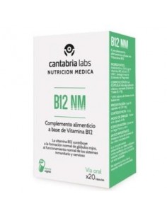 B12 Nm 100Microgramos 20 Cápsulas  Nutricion Medica