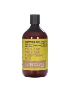 Gel De Baño Jengibre Y Limon 500 Mililitros Bio Vegano Benecos