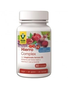 Complejo De Hierro 80 Cápsulas  Sg Vegan Raab Vitalfood