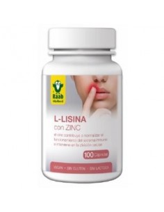 L-Lisina Con Zinc 100 Cápsulas  Sg Vegan Raab Vitalfood