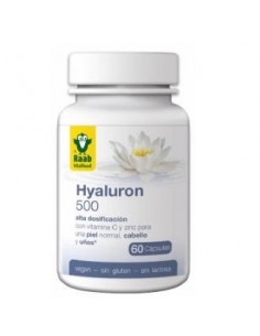 Hyaluron 500Mg 60 Cápsulas  Sg Vegan Raab Vitalfood