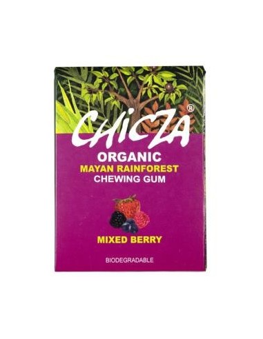 Chicle Organico Sabor Frutas Del Bosque 30 Gramos Bio Chicza