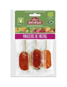 Piruletas 5 Sabores 62 Gramos Natursoy