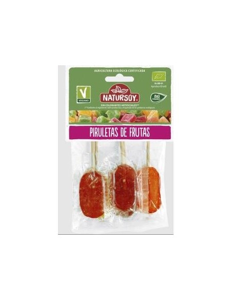 Piruletas 5 Sabores 75Gr. de Natursoy