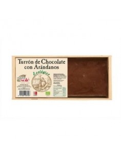 Turron De Chocolate Con Arandanos Bio 200 Gramos** Chocolates Sole