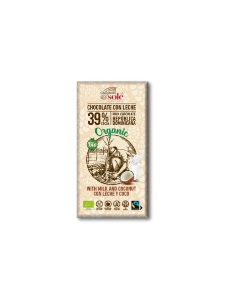 Chocolate Con Leche Y Coco 100 Gramos Eco Sg Chocolates Sole