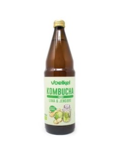 Kombucha Lima Y Jengibre 750 Mililitros Bio Voelkel
