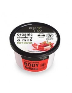 Mousse Corporal Yogur De Fresa 250 Mililitros Organic Shop