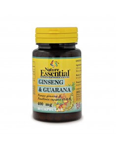 Ginseng & Guarana 400 Mg 50 Caps De Nature Essential