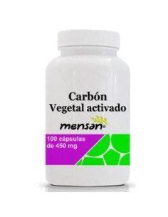 Carbon Vegetal Activado 450Mg 100 Cápsulas  Mensan